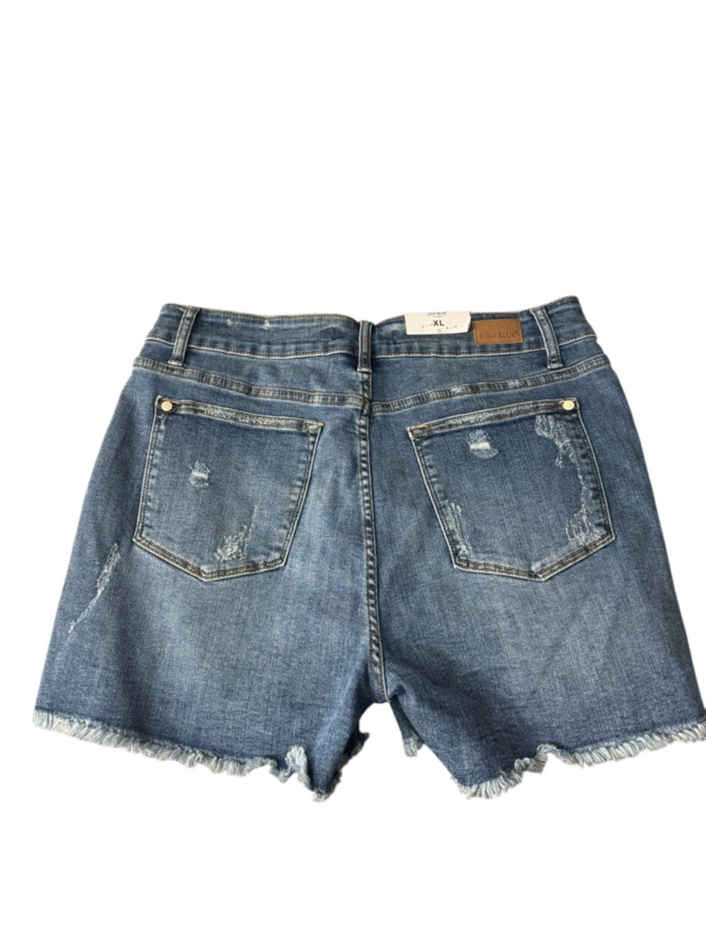 Judy Blue Printed Pocket Lining High Rise Cut Off Shorts Size XL - Picture 3 of 10